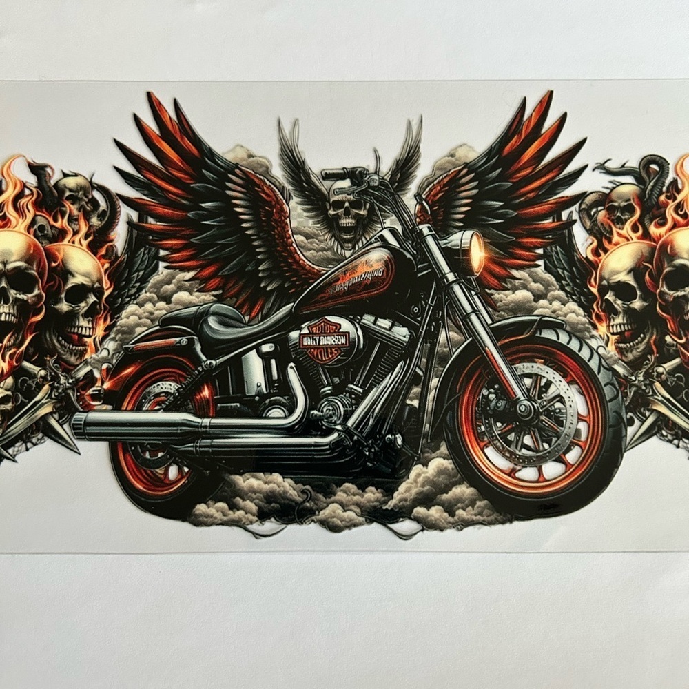 Harley-Davidson Skull Cup Decal 216